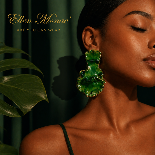 Draped Silhouette - Emerald Rupture