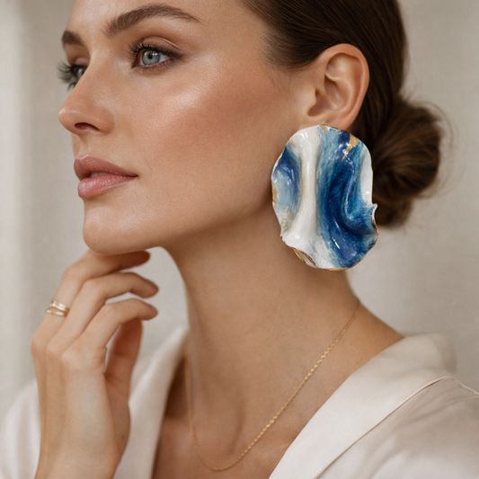 Petal Drape Denim Drift