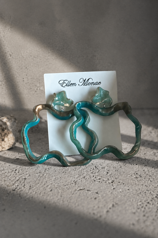 The Restore Hoops - Turquoise Current